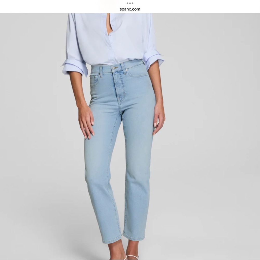 SPANX Women's Sky Blue High Rise Jeans, NWT